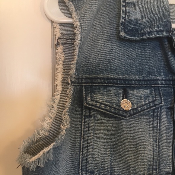 7 for All Mankind Denim Vest | Size Large - Picture 5 of 6